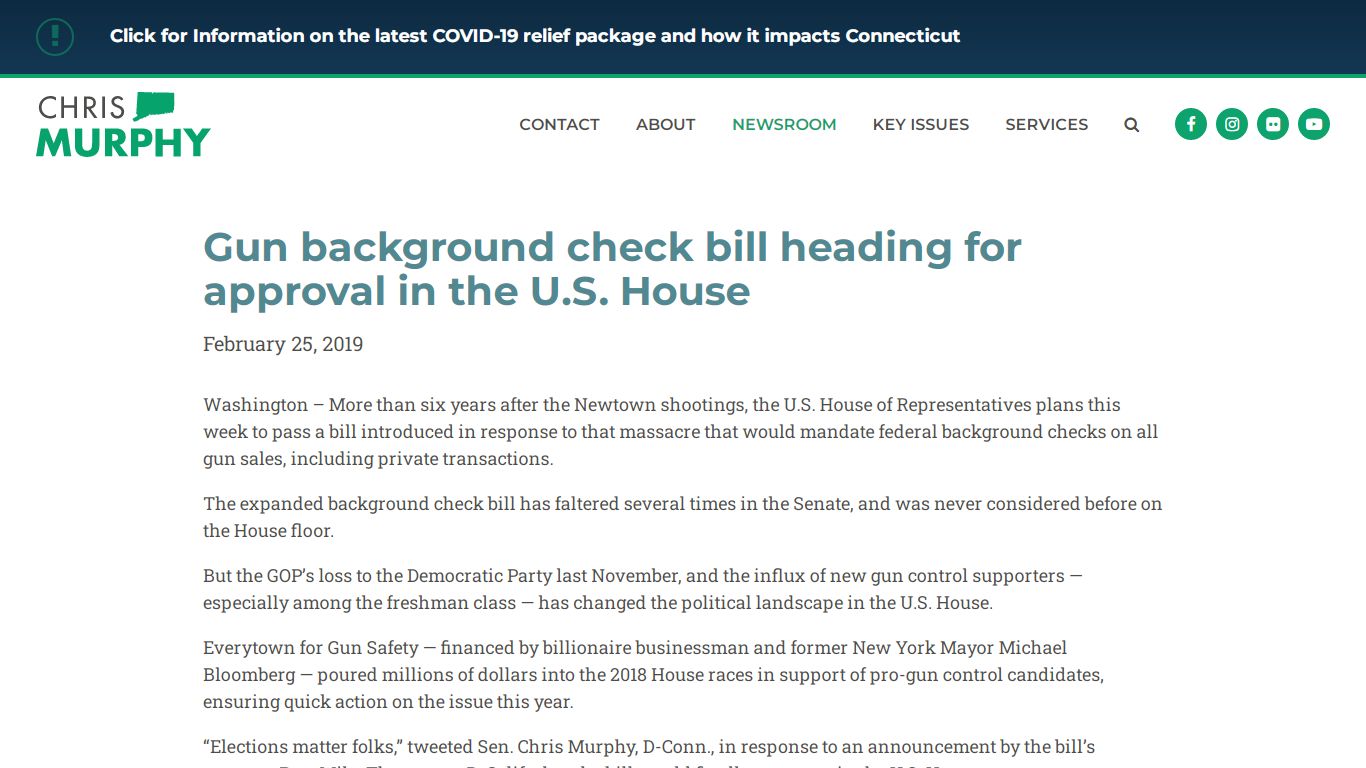 Gun background check bill heading for approval in the U.S. House